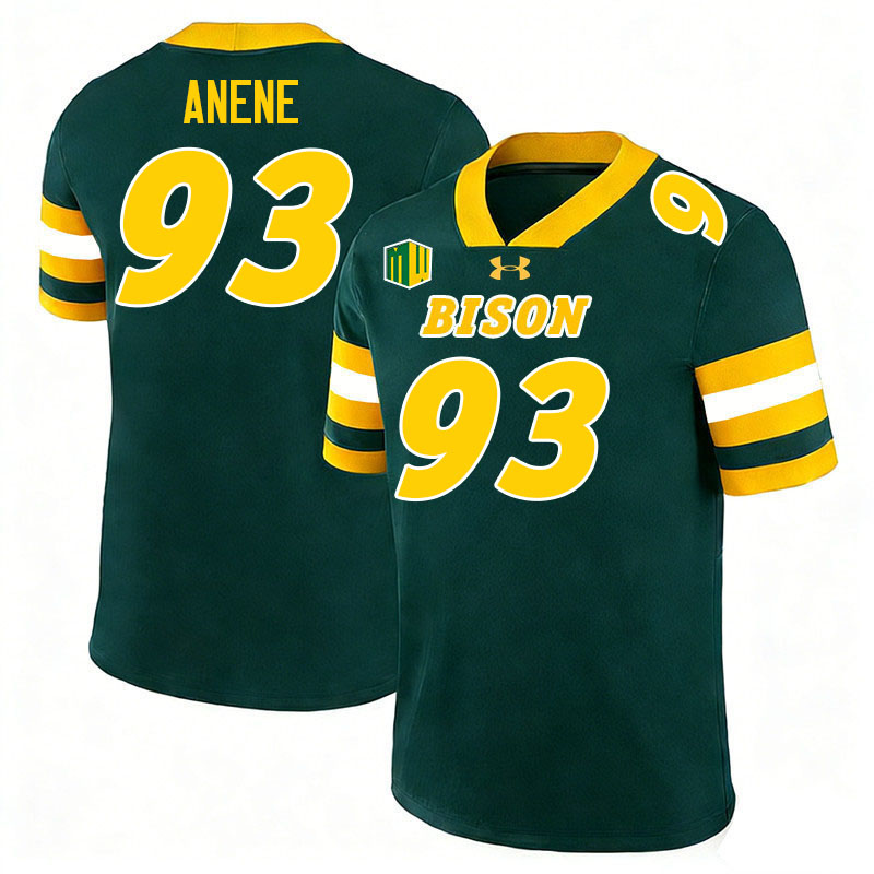 North Dakota State Bison #93 Toby Anene College Football Jerseys,Uniforms-Green